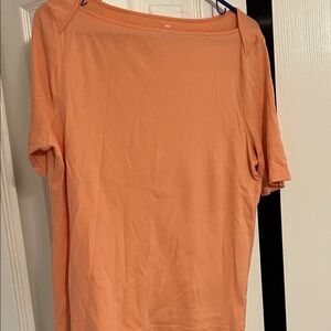 Talbots Prima Cotton Women's Orange Top
